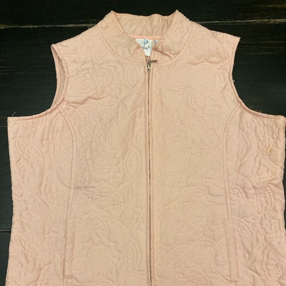 Women's Active USA Pink Zip-Up Vest